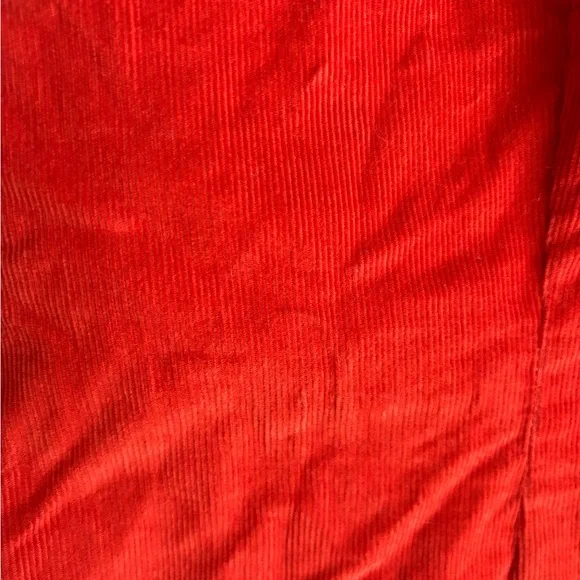 J.Jill Corduroy Tunic Top – Medium Petite – Orange Button-Front - Picture 7 of 9